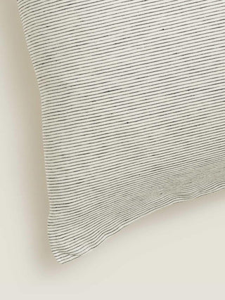 Linen European Pillowcase Set Pencil Stripes