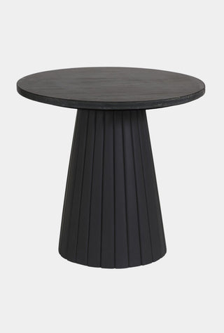 Vault Black Marble Side Table