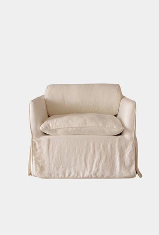 Cohen Linen Armchair Bellet Ivory