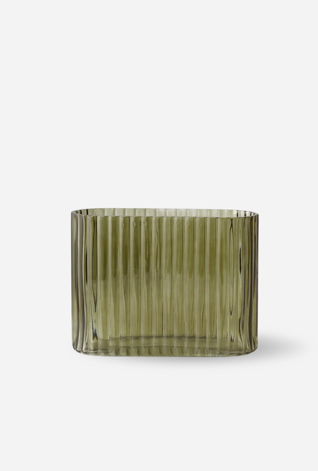 Ripple Oval Vase – Cedar Cicada