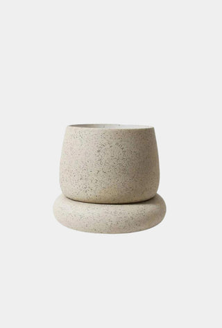 Cloud Planter White Speckle Small