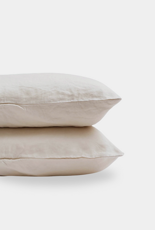 Linen Pillowcase Set Cream