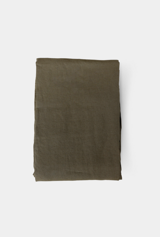 Linen Tablecloth Army Green