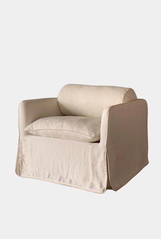 Cohen Linen Armchair Bellet Ivory