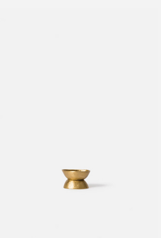 Pebble Candle Holder Brass