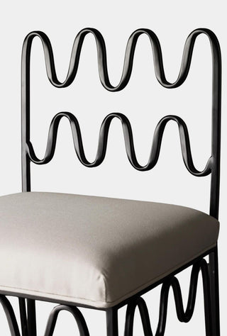 Wave Dining Chair Black