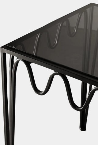 Wave Side Table 2 Set Black