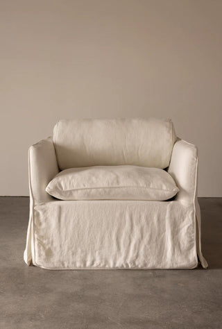 Cohen Linen Armchair Bellet Ivory