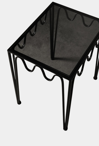 Wave Side Table 2 Set Black