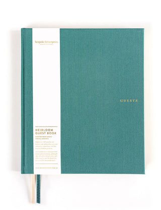 Bespoke Letterpress Linen Guest Book