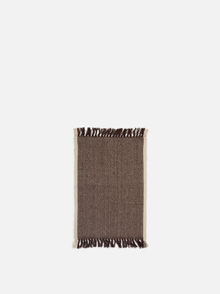 Cotton Mat Cocoa & Natural