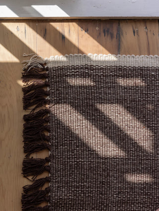 Cotton Mat Cocoa & Natural