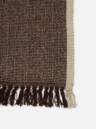 Cotton Mat Cocoa & Natural