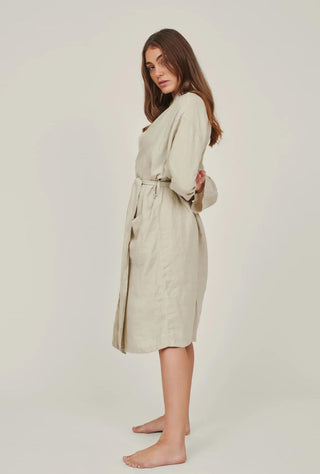 Linen Robe | Cream