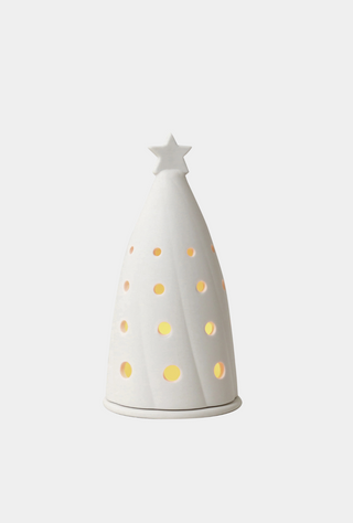 Tree Tea Light Holder Twinkle White Small