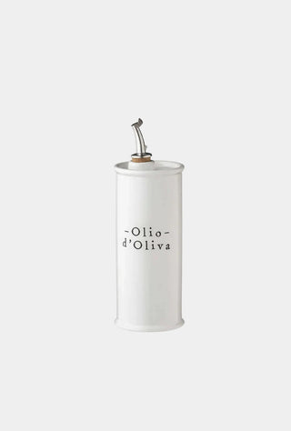 Typo Ceramic Olive Oil Cruet (White, 500ml)