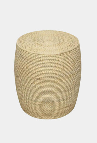 Nova Rattan Drum Side Table Natural