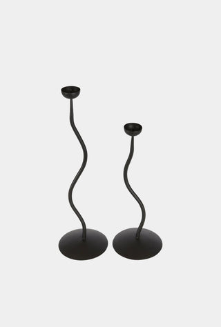 Kent Candle Holder Black Pair