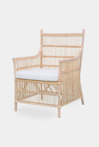 Wicker Armchair with Cushion