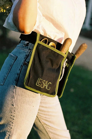 Le Sac Garden Belt Navy & Green