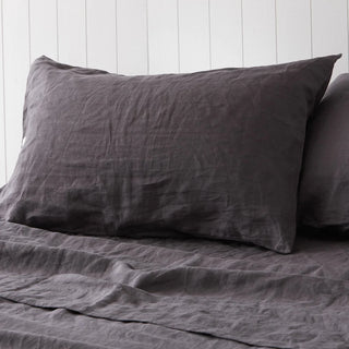 Linen Pillowcase Set | Volcanic Ash