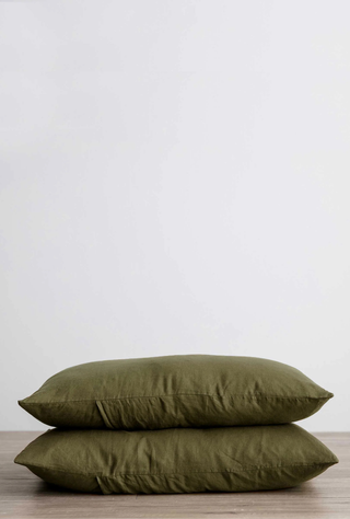 Linen Pillowcase Set Forest