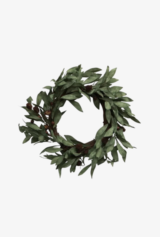 Eucalyptus & Brown Wood Berry Wreath
