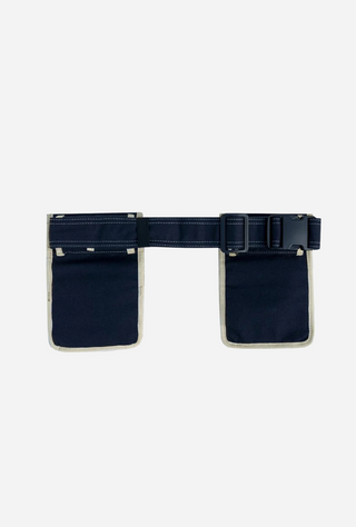 Le Sac Garden Belt Navy w/Taupe Trim