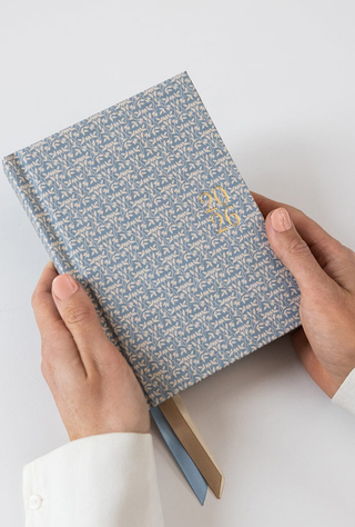 2026 Day to a Page Linen Bound Planner - Frost Bramble