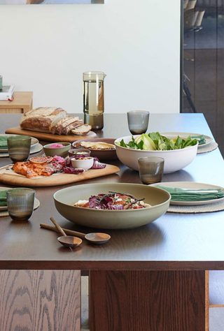 Halo Serving Bowl Low Fennel