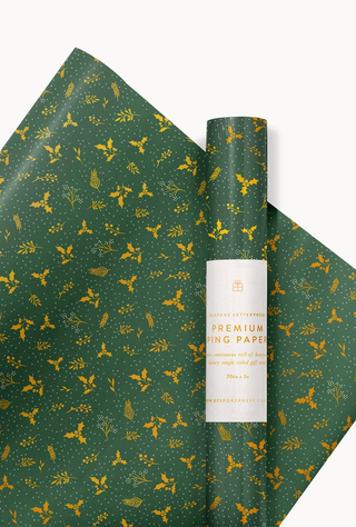 Gift Wrap Roll | Christmas Holly