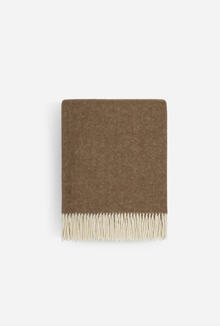 Mosman Throw Merino Wool Coffee