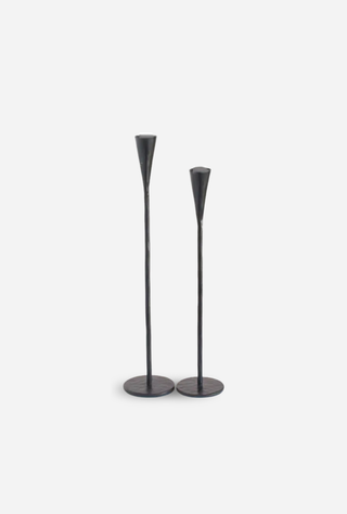Hand-Forged Iron Candle Stands Brass