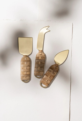 Iris Rattan Cheese Set