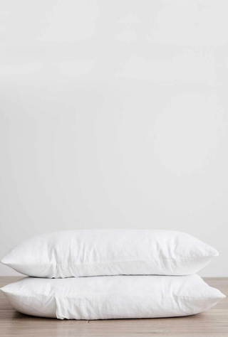 Linen Pillowcase Set White