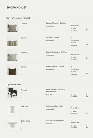 E-Virtual Sofa Cushion Styling