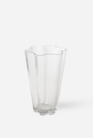 Glass Ruffle Vase