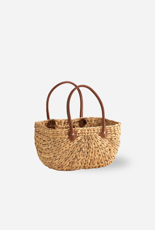 Brown Suede Harvest Basket