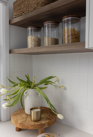 Handblown Hammered Glass Canister