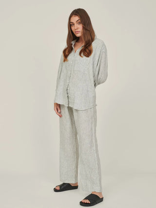 Linen Pants Pencil Stripes