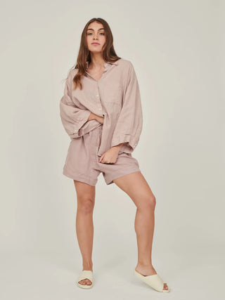 Linen Shorts | Rosa