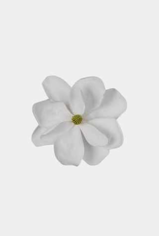 Clip On Magnolia Flower White