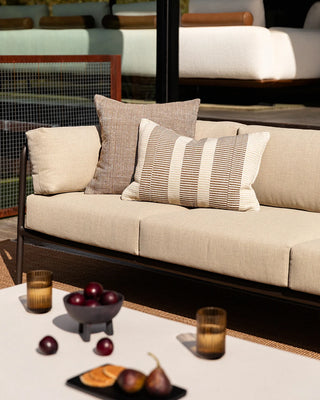 Solar Outdoor Cushion Chocolate