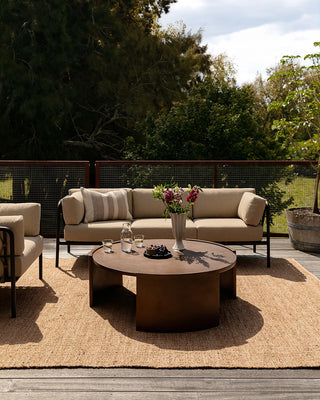 Solar Outdoor Cushion Chocolate