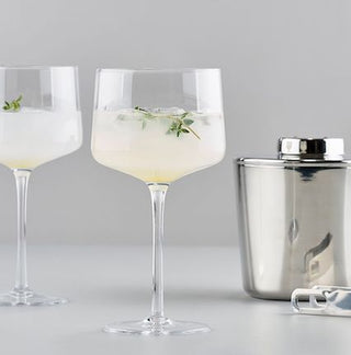 Zone Rocks Cocktail/Wine Crystal Glass set 2 D9cm H14cm